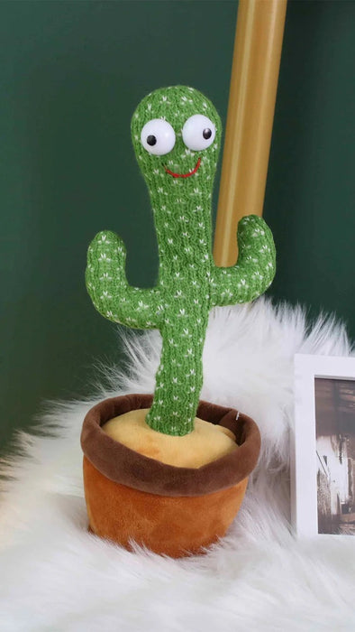 Dancing Cactus Toy – Talking, Singing & Light-Up Fun for Kids - PindiPop