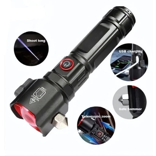 Ultra-Bright emergency 1KM Flashlight – 8800mAh & Power Bank SOS Mode - PindiPop
