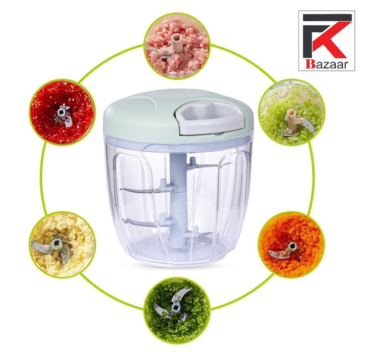 Speedy Hand Pull Chopper – 900ml, 5 Blades - PindiPop