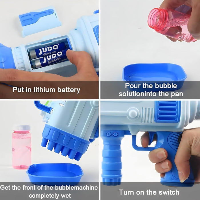 Bazooka Bubble Blower – Powerful Rocket Bubble Toy for Kids - PindiPop