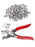 Metal Snap Buttons with Fastener Pliers Press Tool Kit Perfect for DIY Crafts Clothes Hats and Sewing, Snap Button Fasteners Kit for Clothing Sewing Set of 1. - PindiPop