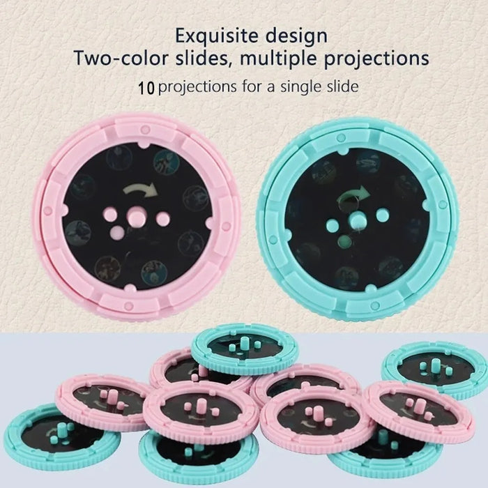 Cartoon Story Projector Flashlight – 80 Patterns with 10 Cards - PindiPop
