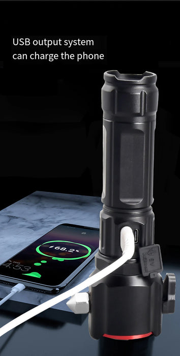 Ultra-Bright emergency 1KM Flashlight – 8800mAh & Power Bank SOS Mode