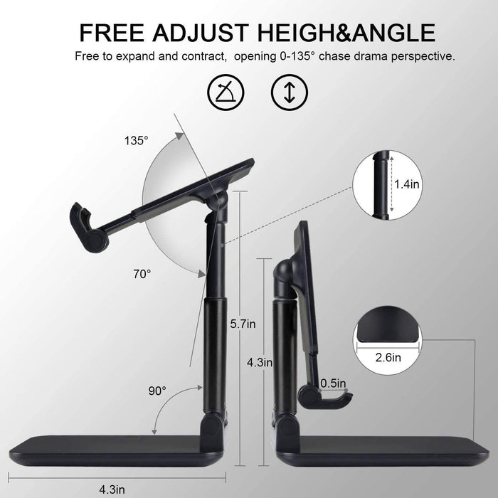 SP Dealz Adjustable Phone Stand – Portable & Stable Desk Holder - PindiPop
