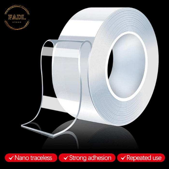 FADI. tape Nano Double Sided Tape Transparent Traceless Waterproof tape Adhesive double Tape - PindiPop