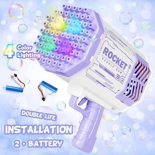 Petrella Bubble Gun Bazooka Bubble Machine Gun Bubbles for Kids TIK Tok Gifts 3 4 5 6 7 8 9 10 11 12 Years Old Bubble Blaster Blower 36 holes - PindiPop